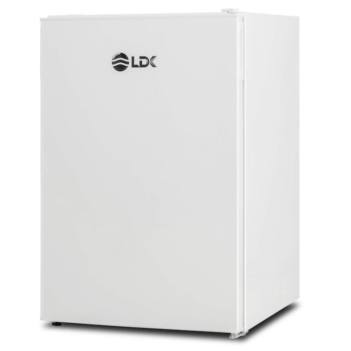 LDK F-125EW egyajtós hűtőszekrény, 122 l, E osztály, Állítható termosztát, LED világítás, Ma 84 cm, Fehér
