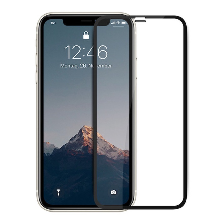 Adatvédelmi film Iphone 15 PRO-val kompatibilis, teljes borító, 6D, prémium minőség