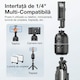 Set Gimbal Auto-Tracking AI cu Trepied, AZ Products®, Model PO3, Compatibil Telefon/DSLR/Action Cam, Bluetooth, Rotire 360°, Recunoastere Faciala, Control Gesturi, 2 Lumini LED de Umplere, Acumulator 1200 mAh, Autonomie 2–4h, Filet 1/4", Port USB-C
