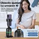 Set Gimbal Auto-Tracking AI cu Trepied, AZ Products®, Model PO3, Compatibil Telefon/DSLR/Action Cam, Bluetooth, Rotire 360°, Recunoastere Faciala, Control Gesturi, 2 Lumini LED de Umplere, Acumulator 1200 mAh, Autonomie 2–4h, Filet 1/4", Port USB-C