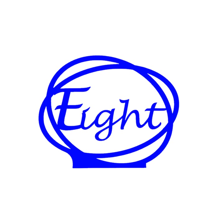 Ornament masa nunta, "EIGHT", sala de evenimente, 163 X 202 mm albastru