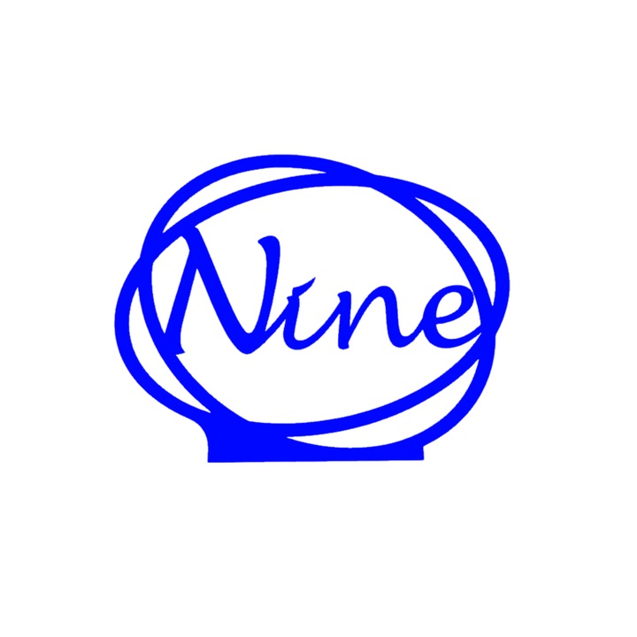 Сватбена украса за маса, "ДЕВЕТ", зала за събития, 163 Х 202 мм синьо