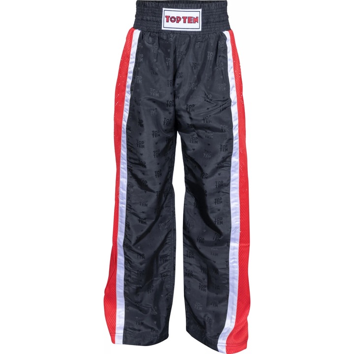 Fekete-sarga kickbox nadrag, Fekete | Piros