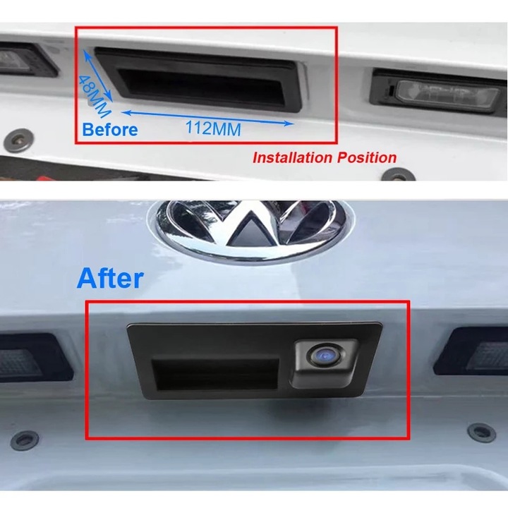 VW Passat, Jetta, Golf, Audi csomagtartó fogantyújába szerelhető tolatókamera