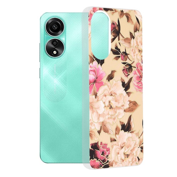 Калъф за Oppo A78 4G, Smartphosis Marble, Mary Berry Nude