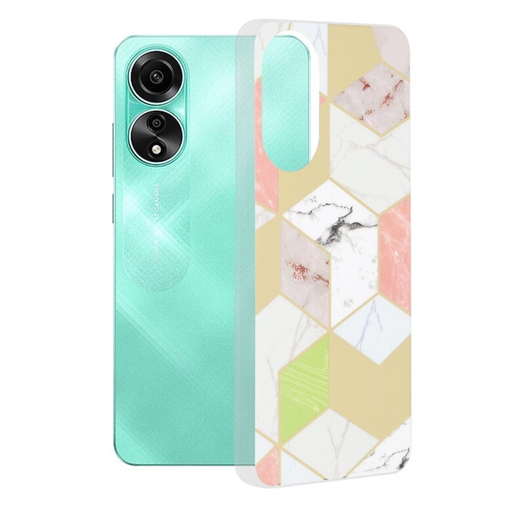 Калъф за Oppo A78 4G, Smartphosis Marble, Purple Hex