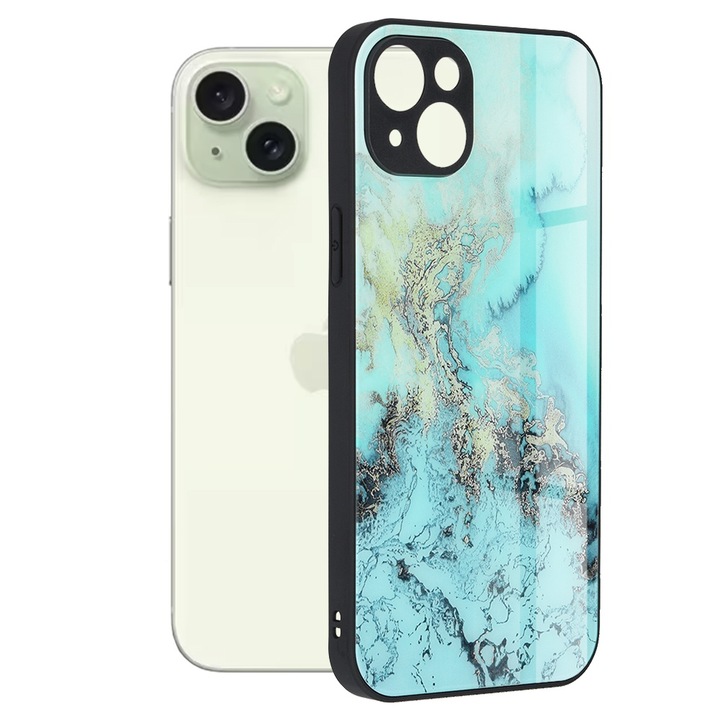 Tok kompatibilis: iPhone 15 Plus, RAO Protection, Glaze Series, S7, Premium Lexgard, Sky BlueOcean