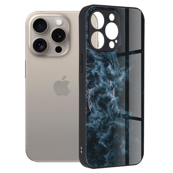 A tok kompatibilis a következőkkel: iPhone 15 Pro Max, RAO Protection, Glaze Series, S45, Premium Lexgard, Sky BlueNebula