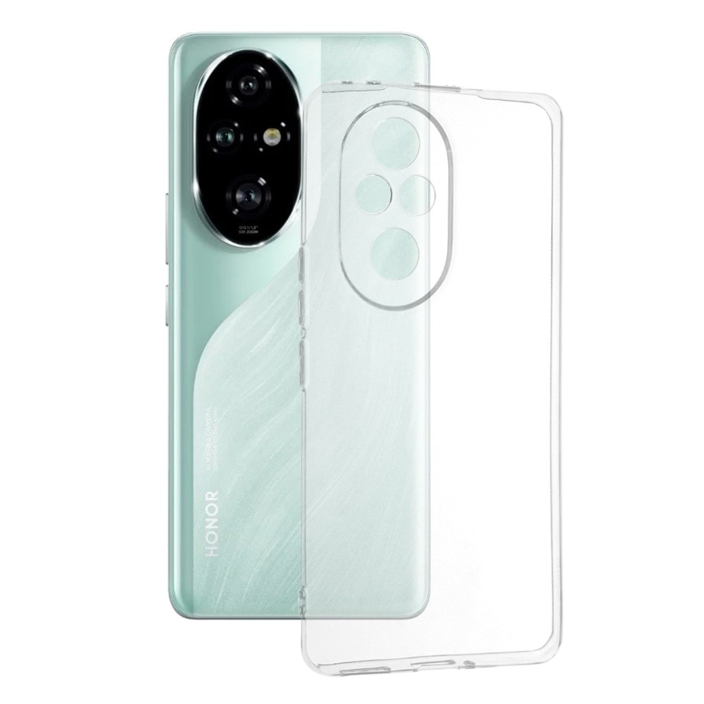 Husa pentru Honor 200 Pro, Techsuit Clear Silicone, Transparent