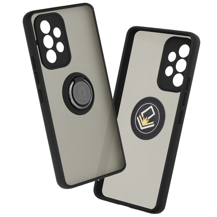 Husa Cu Grad Ridicat de Protectie pentru Samsung Galaxy A53 5G, AIR Grip, N75, Metal, Intense Dark