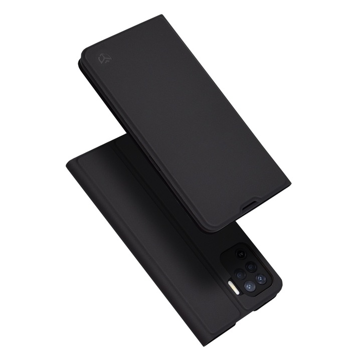 Husa tip carte pentru Oppo Reno5 Lite / Oppo A94 4G, inchidere magnetica, Accesorio Magskin, Negru