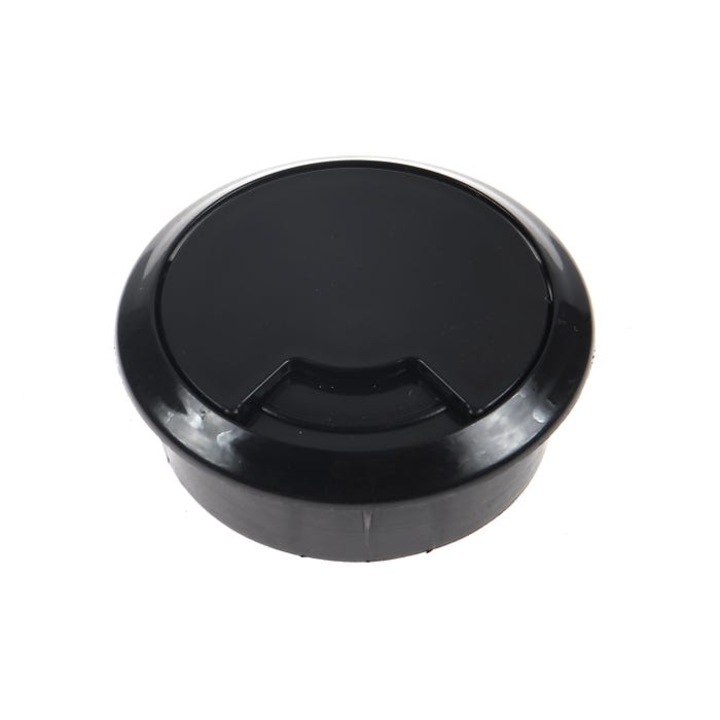 Suport pentru trecere cabluri, din plastic, negru, 60 mm