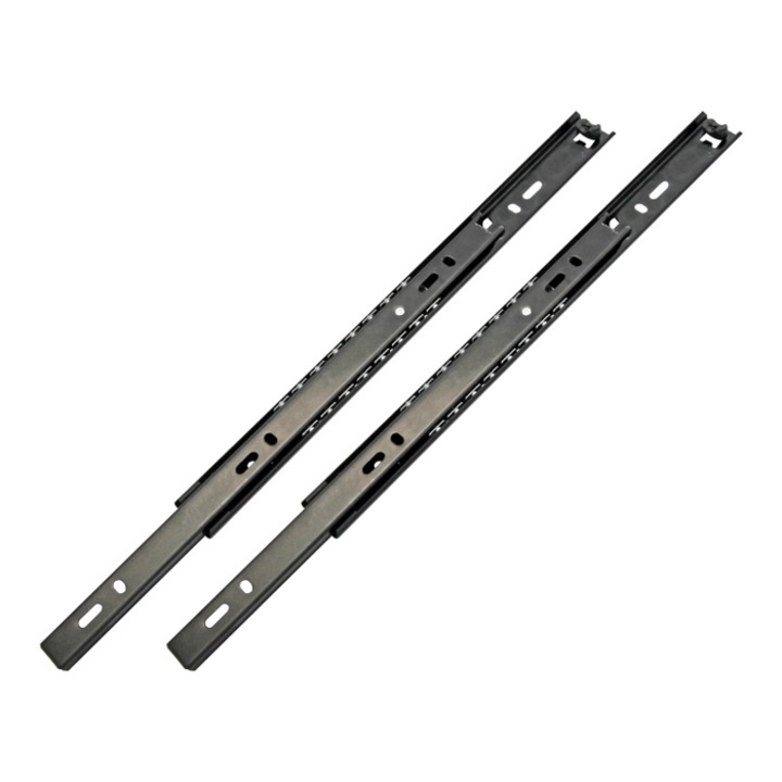 Sina de glisare cu bile, extensie 3/4, 250 mm, negru, set 2 bucati
