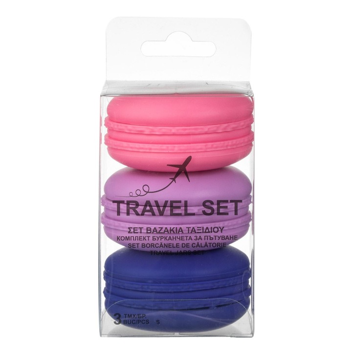 Set Recipiente Silicon, Multicolor, Capacitate 20ml, 3 Bucati