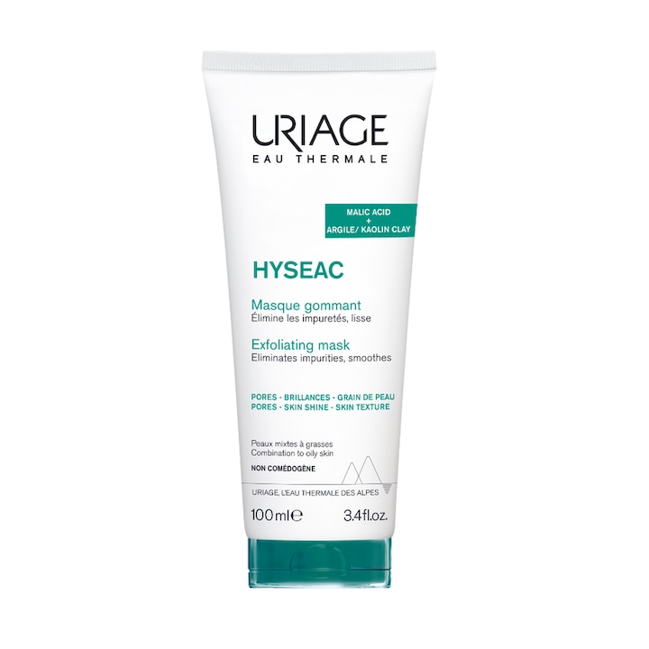 Маска Uriage Hyseac, Ексфолираща, За комбинирана или мазна кожа, 100 мл