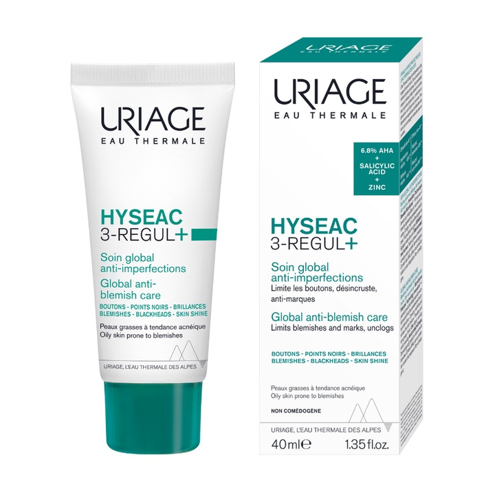 Крем против акне Uriage Hyseac 3-regul+, 40 мл