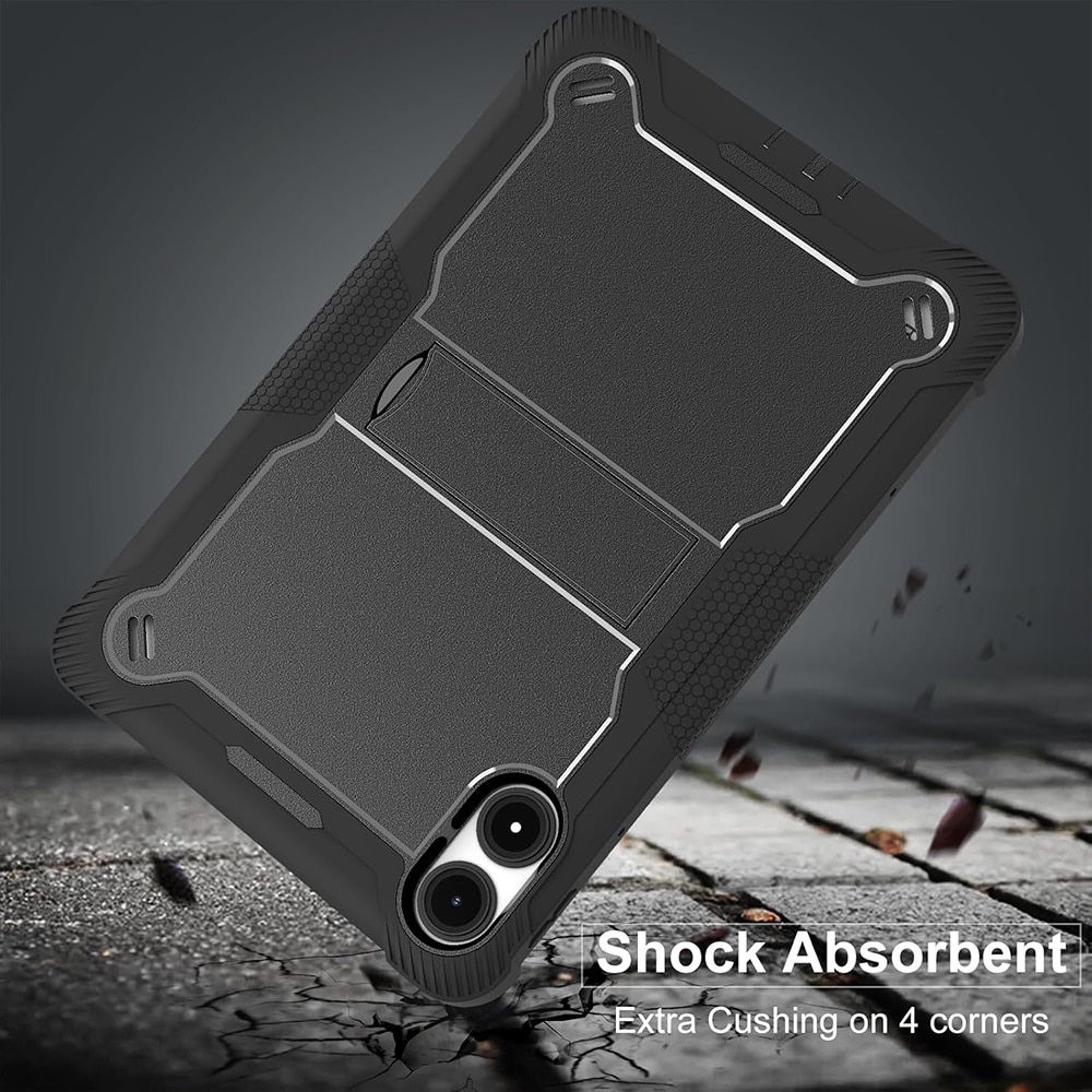 [Pachet 360°] Husa + folie din sticla pentru Xiaomi Redmi Pad Pro Rugged Heavy Duty - negru