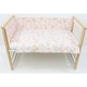 Lenjerie 4 piese, bumbac, Caprioara Bambi si prietenii, 120x60 cm, roz