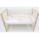 Lenjerie 4 piese, bumbac, Caprioara Bambi si prietenii, 120x60 cm, roz