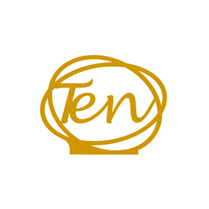 Ornament masa nunta, "TEN", sala de evenimente, 163 X 202 mm auriu