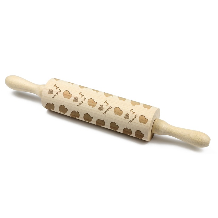 Sucitor Art-Dog, Drever, 5,8x20cm, lemn, pentru decorat fursecuri si ceramica, maro