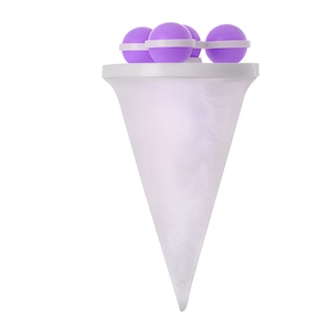 Filtru de Scame Reutilizabil pentru Masina de Spalat, Profesional, Compact, Forma de Con, Elimina Scame, Par, Mirosurile Neplacute si Bacteriile, Mov, Neo™