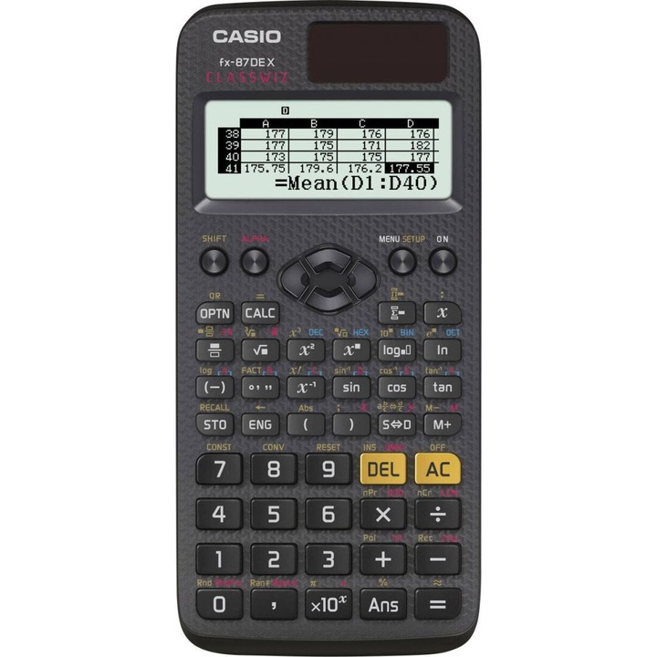 Научен калкулатор Casio FX-87DE X Черен, 197450, Калкулатор