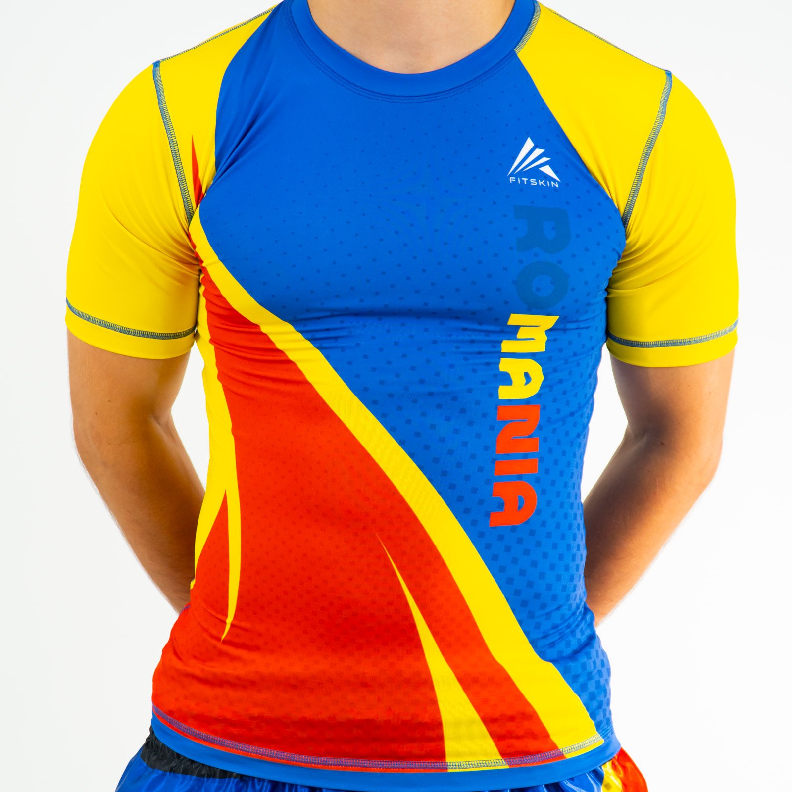 Bluza Rashguard Fitskin Romania, Multicolor 152 cm - eMAG.ro