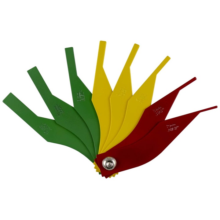 Set 8 lere pentru masurare JBM, din ABS, marimi 2, 3, 4, 5, 6, 8, 10, 12 mm