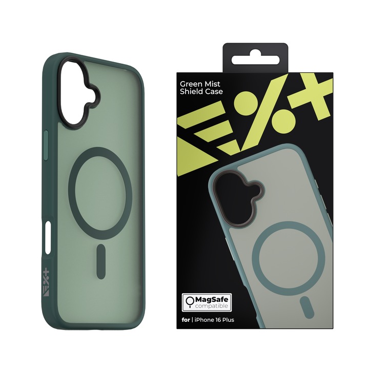 Husa de protectie NEXT ONE compatibila MagSafe pentru iPhone 16 Plus (2024), Green Mist