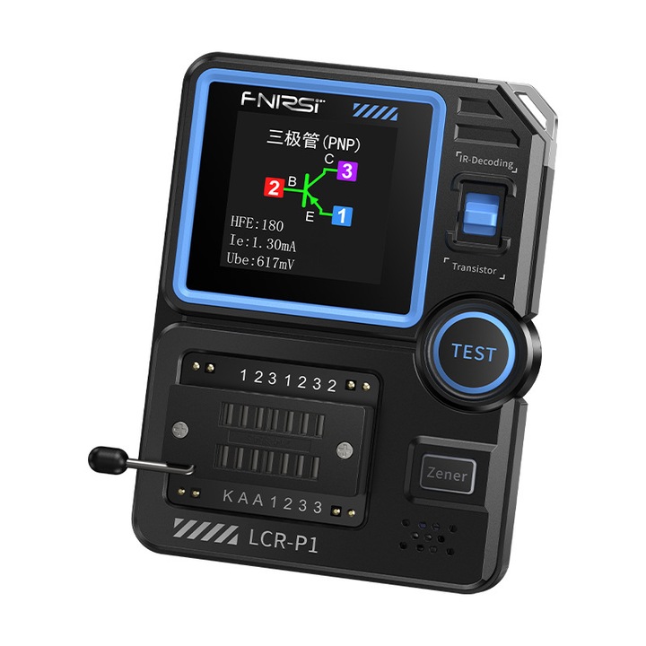 Tester tranzistori, LCR-P1, Chigoods, Dioda Trioda Contor de rezistenta, Capacitate LCR Contor, ESR NPN PNP MOSFET Tester Multifunctional IR