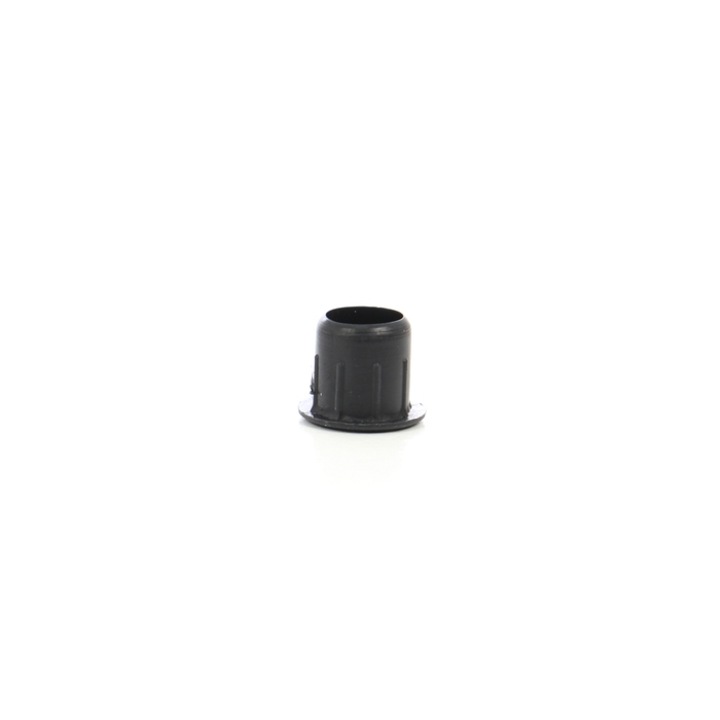 Műanyag dugó, asztallábak takarásához, 10 mm, fekete, 12 darabos készlet