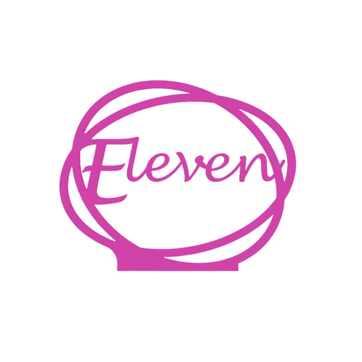 Esküvői asztaldísz, "ELEVEN", rendezvényterem, 163 X 202 mm világos lila