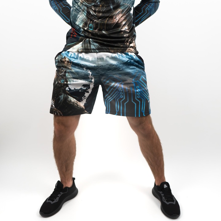 Short de alergare ARMURA Neo Ronin 2.0, Multicolor, Multicolor