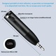 Адаптер bluetooth receiver audio 5.0, Audio Receiver with 3.5 mm Port, Compatible with Any Device, for Car, Audio System, Speakers, LEIISVK, Black
