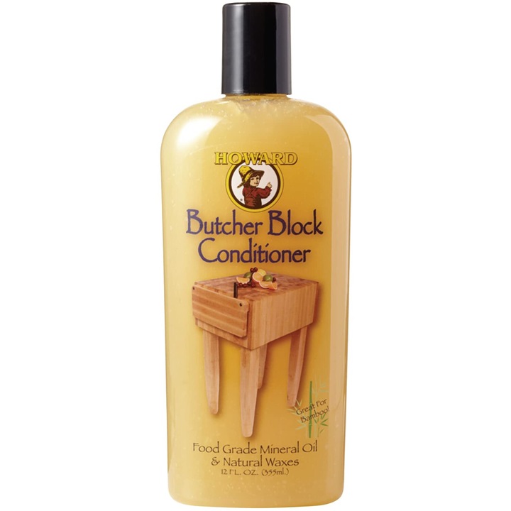 Előkészítés vágódeszkák tartósításához, Howard, Butcher Block Conditioner, 355 ml