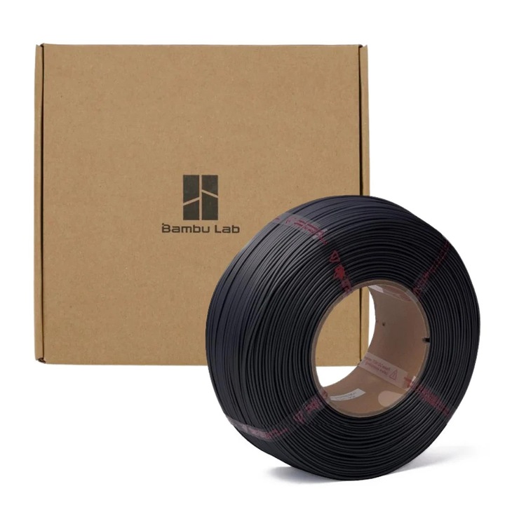 Rezerva filament, PLA Basic, 1.75 mm, Negru, Bambu Lab