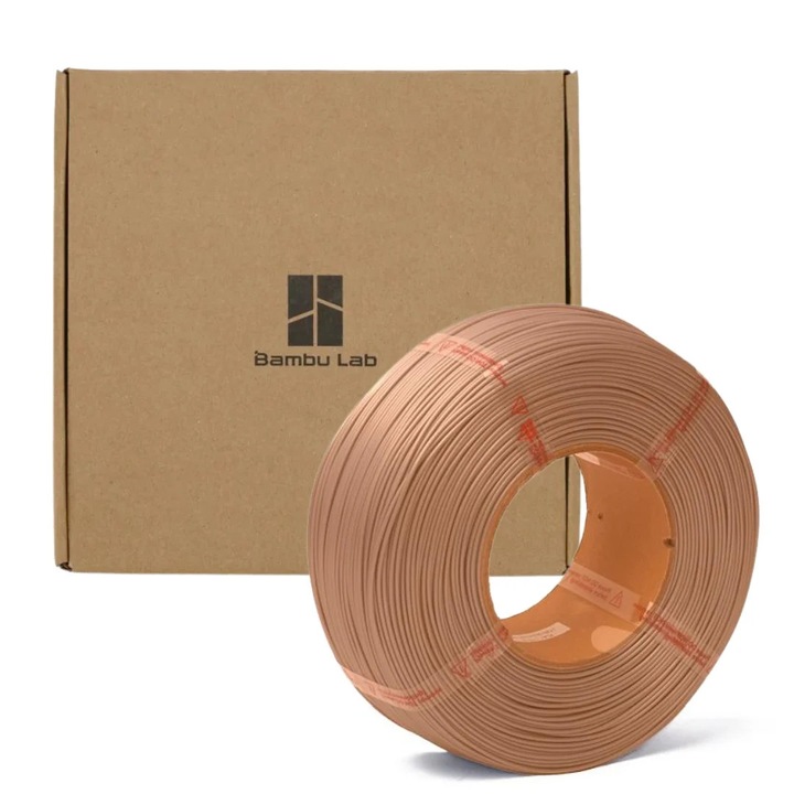 Rezerva filament, PLA Basic, 1.75 mm, Maro, Bambu Lab