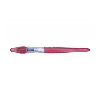 Stilou Pilot Plumix neon rosu scriere medie albastra Stilou Pilot Plumix neon rosu scriere medie albastra
