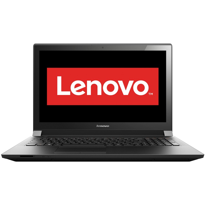Laptop Lenovo IdeaPad B50-30 cu procesor Intel® Pentium® Quad Core™ N3540, 2.16Ghz, 15.6", 4GB, 500GB, DVD-RW, nVidia GeForce GT 820M 1GB, Free DOS, Black