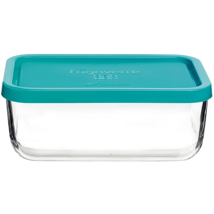 Caserola alimentara dreptunghiulara Bormioli Frigoverre, 21x13cm, 1400ml