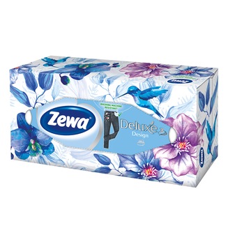 Servetele faciale Zewa Deluxe Design, 3 straturi, 90 buc Servetele faciale Zewa Deluxe Design, 3 straturi, 90 buc