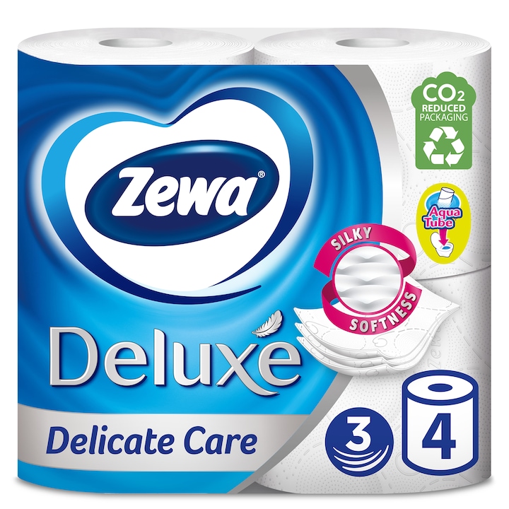 Zewa Deluxe Delicate Care wc papír, 3 réteg, 4 tekercs
