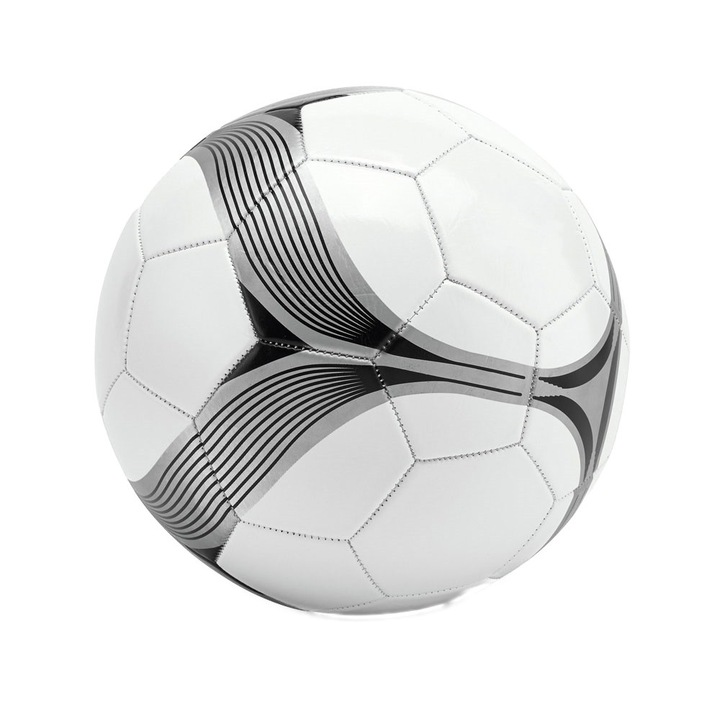 Minge fotbal model special 2025, pentru sport, marimea 5, 260 grame, alb cu negru, dalimag
