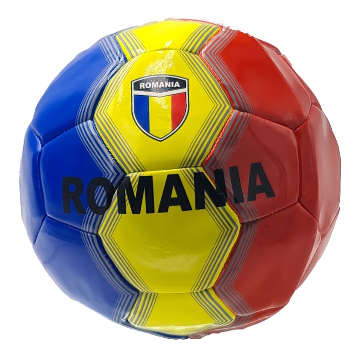 Minge fotbal model Romania 2026, marimea 5, 260 grame, galben dalimag