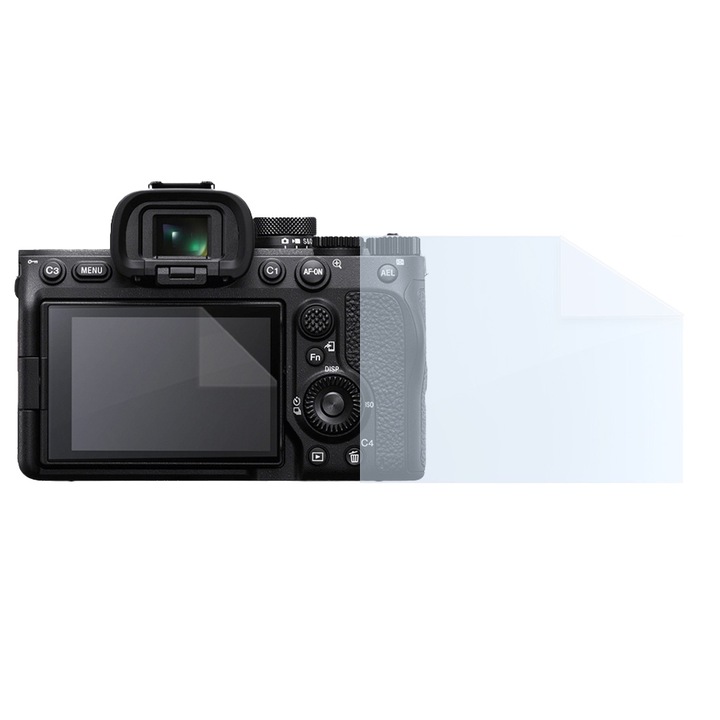 Filmkészlet Sony A7 IV-hez, FONIX LENS DEFENSE, 1 szilikon képernyőfólia, ütésálló, karcmentes, regenerálható, tartós, időjárásálló, átlátszó