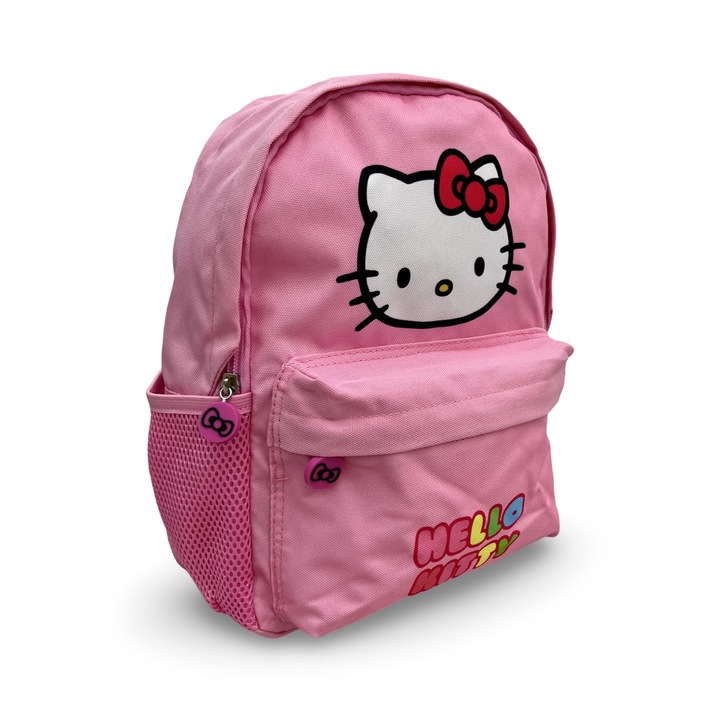 Ghiozdan mic de gradinita, 2 compartimente, Hello Kitty, 32 cm