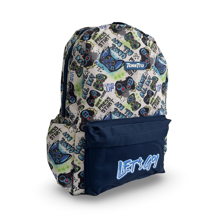 Ghiozdan 16", 2 compartimente, Model Game