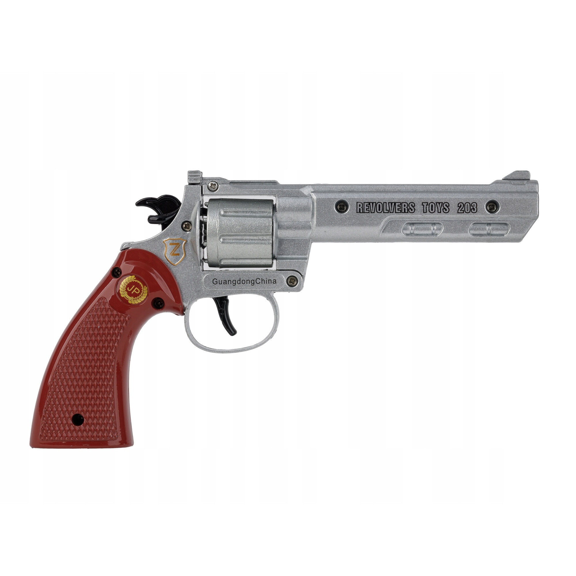 Multicolor Revolver Set pistol reactiv si 24 blistere capse, Mat, Model Colt-Revolver ...