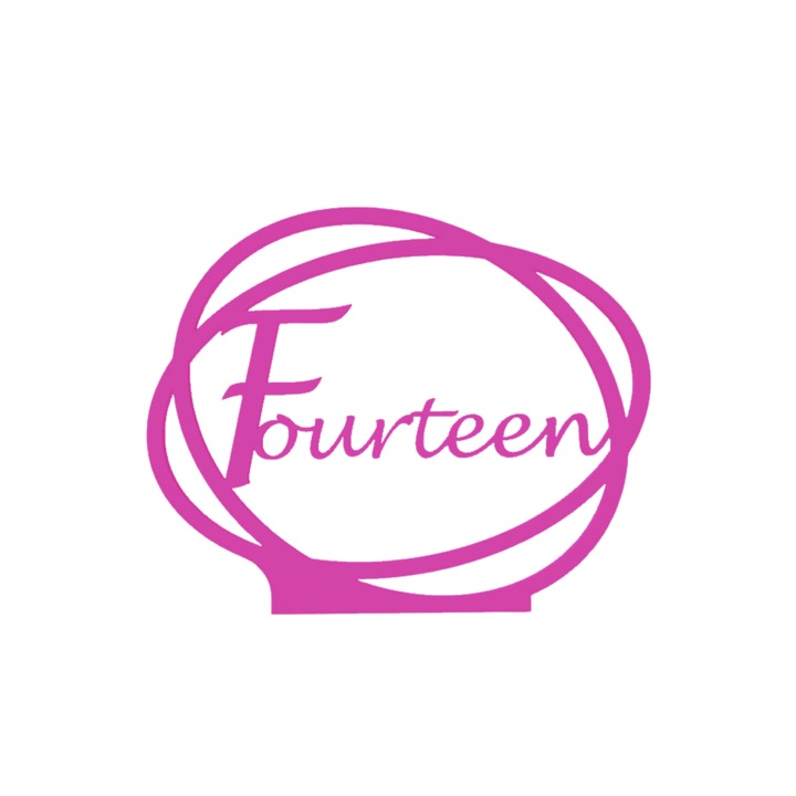 Сватбена украса за маса, "ЧЕТИРИНАДЕСЕТ", зала за събития, 163 X 202 mm светло лилаво